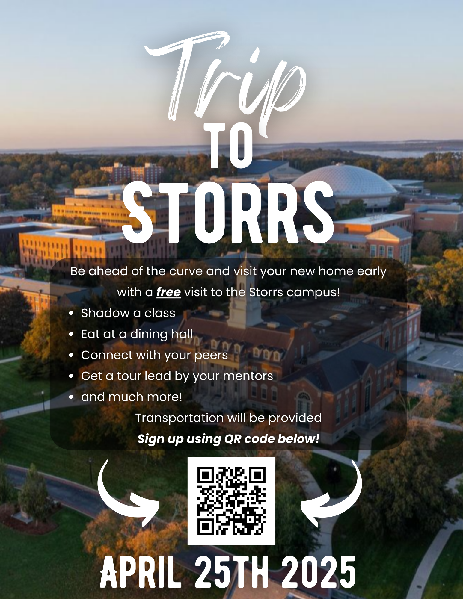 Free Trip to Storrs – Sign up now!!